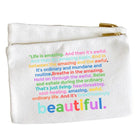 Life Is Amazing Colorblock Pouch