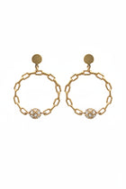 Chain Link Circle Earrings