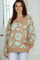 Floral Pattern Sweater