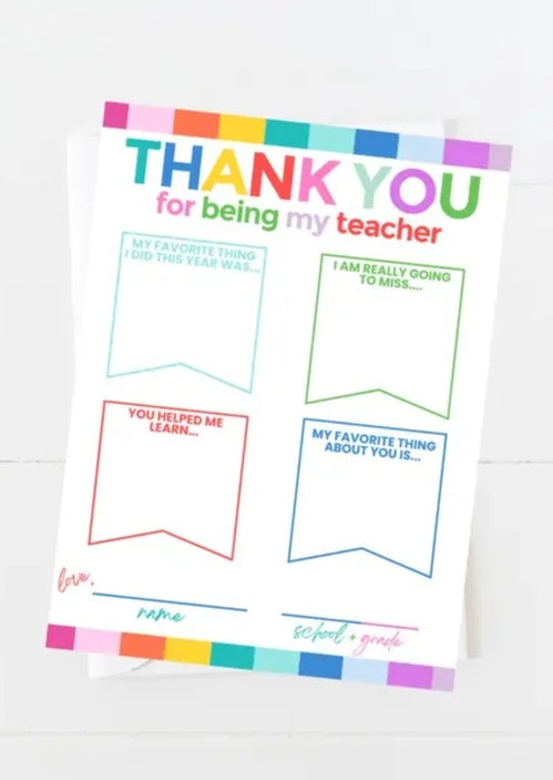 Teacher Thank You Card