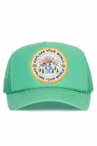 Patch Front Trucker Hat - Explore Your World