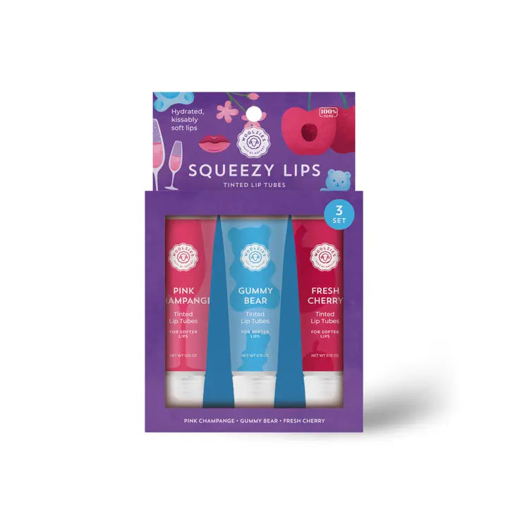 Squeezy Lips Tinted Lip Tubes - Set of 3