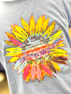 Girl's Graphic Tee - Sunflower Vibes