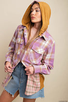 Plaid Flannel Hooded Jacket