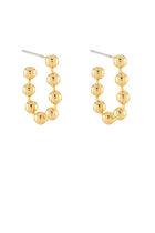 Mini Gold Ball Chain Hoops