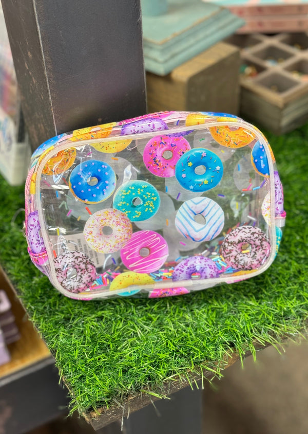 Go Do-Nuts Clear Cosmetic Bag