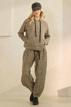 Leopard Print French Terry Joggers