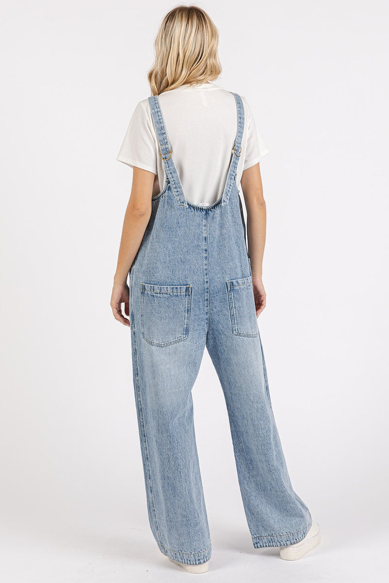 Relaxed Fit Denim Jumpsuit