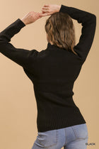 Knit Tank Sweater Combo - Black