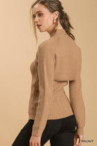 Knit Tank Sweater Combo - Walnut