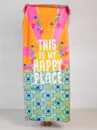 Double-Sided Beach Towel - Happy Place