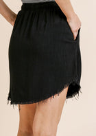 Linen Fringe Skirt