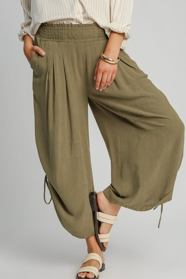 Linen Parachute Pants