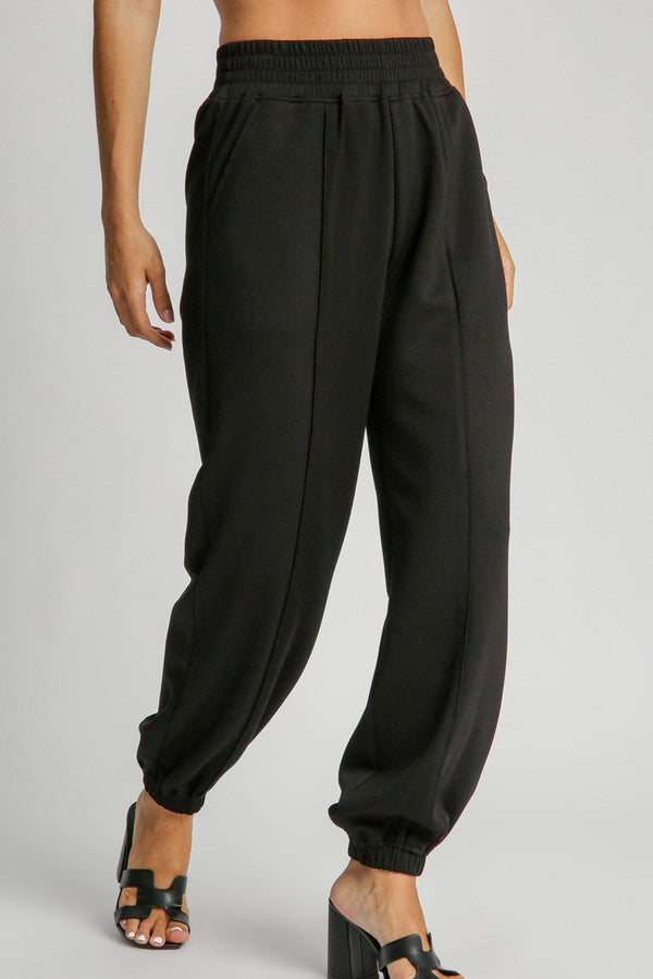 Luxe Knit Joggers - Black