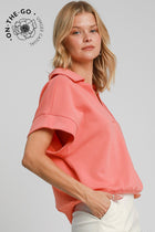 Luxe Knit Dolman Sleeve Top - Coral