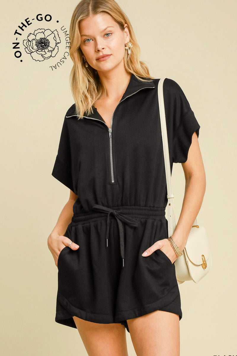 Luxe Knit Dolman Sleeve Romper