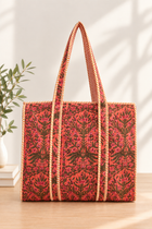 Quilted Print Tote - 5 Colors