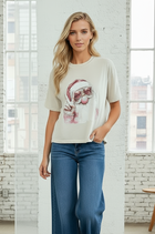 Garment Dyed Crop Tee - Santa/Bubblegum