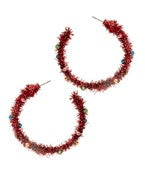 Metallic Tinsel Hoops - 3 Colors