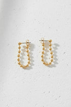 Gold Ball Chain Hoops