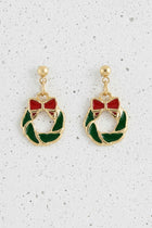 Christmas Wreath Dangle Earrings