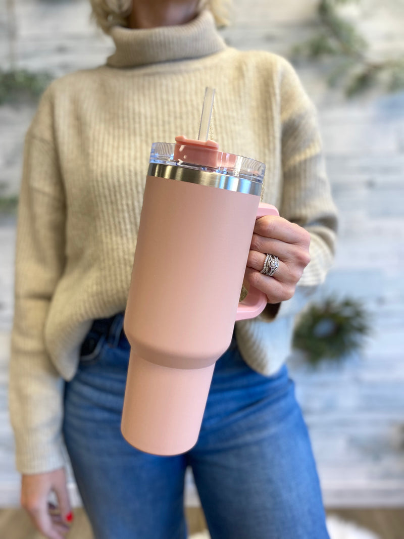 40 oz. Tumbler with Straw-6 colors