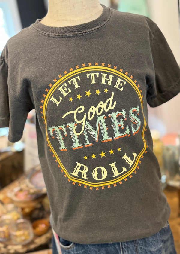 Girl's Graphic Tee - Let the Good Times Roll