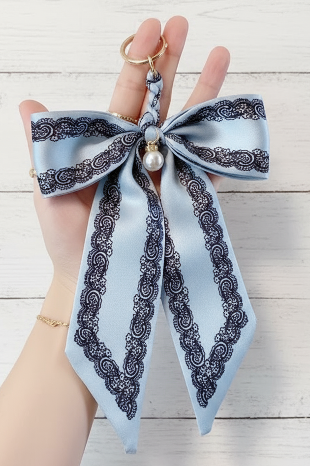 Bow Scarf Bag Charm - 5 colors