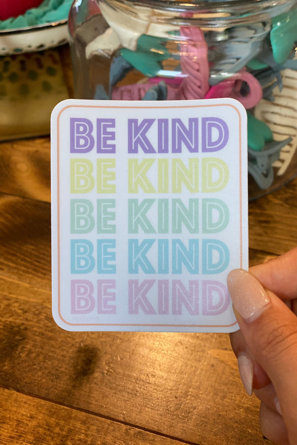 Be Kind Rainbow Sticker