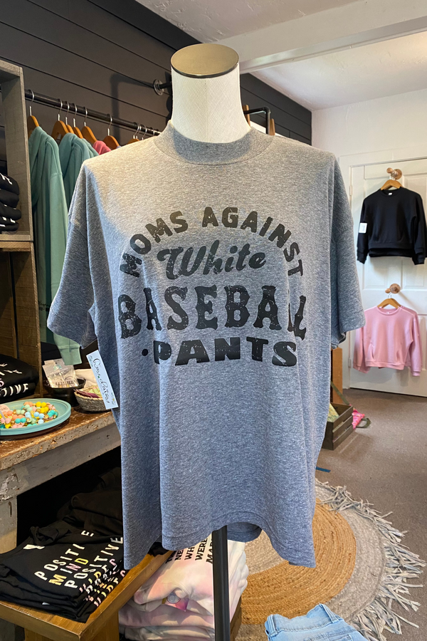 Hi-Lo Tee - White Baseball Pants