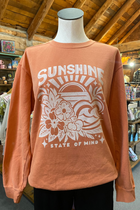 Garment Dyed Crewneck Sweatshirt - Sunshine State of Mind