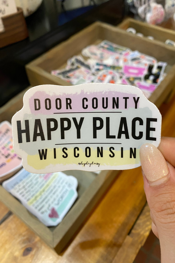 Door County Happy Place Sticker