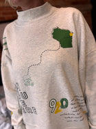Wish You Were Here Mock Neck - Green Bay