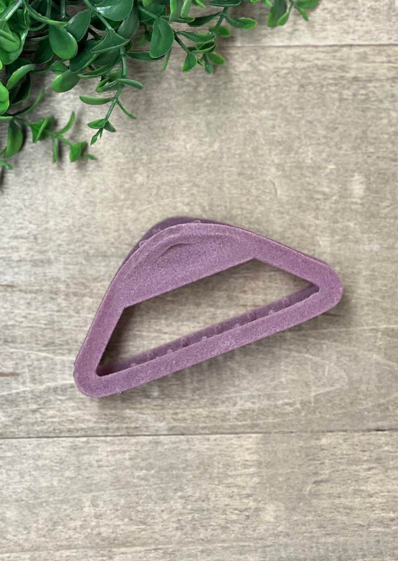 Triangle Velvet Claw Clip - 6 Colors