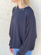 Ribbed Sweatshirt - Black