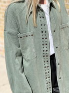 Stud Detail Twill Jacket