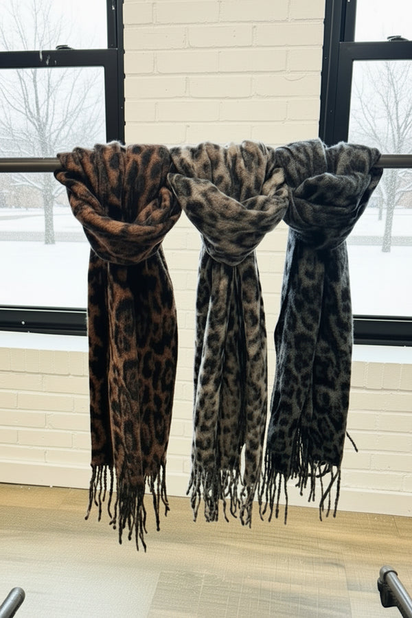 Leopard Scarf - 3 colors