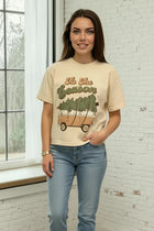 Garment Dyed Crop Tee - Tis the Season