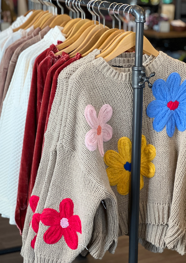 Flower Detail Sweater