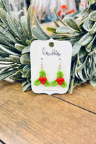 Holly Leaf Clay Earrings