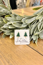 Christmas Tree Crystal Studs