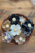 Pearl Flower Claw Clip - 5 Colors