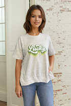 Short Sleeve Sweatshirt - Lucky