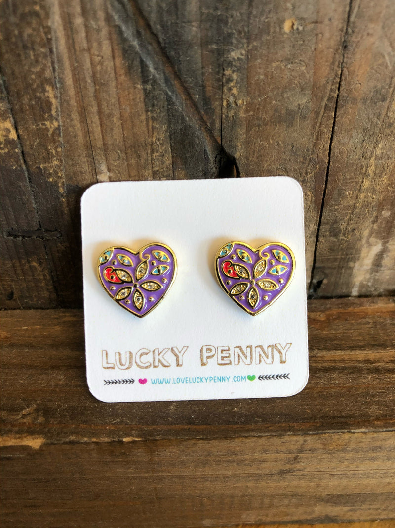 Heart Earrings - 6 Colors