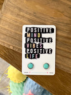 Girl's Positive Vibes Studs - 3 Colors