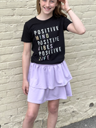 Girl's Graphic Tee - Positive Vibes