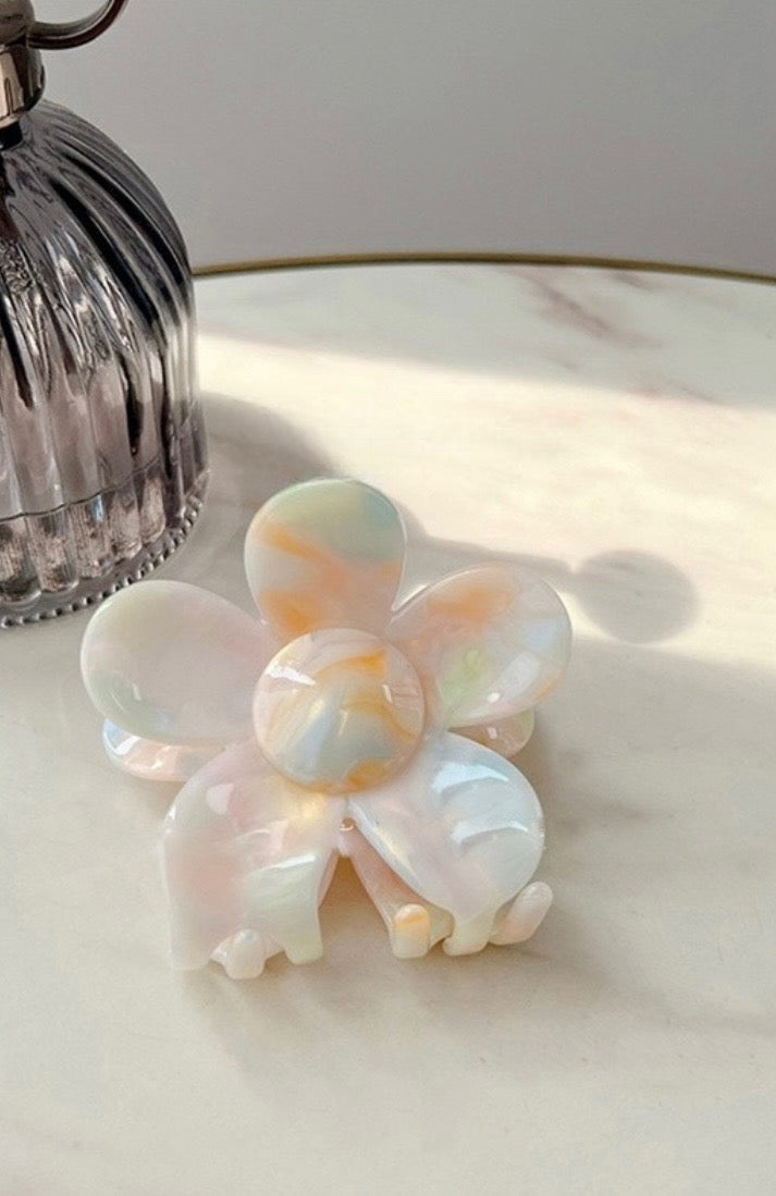 Acrylic Flower Claw Clip - 8 Colors