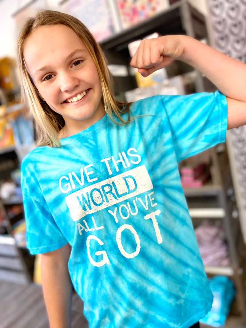 Girl's Graphic Tee - Give This World