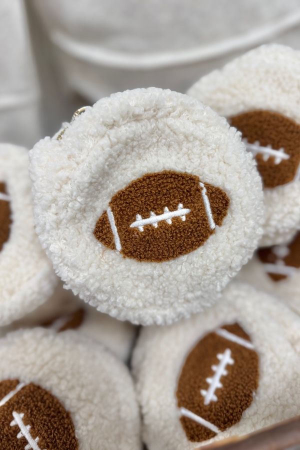 Sherpa Teddy Pouch - Football