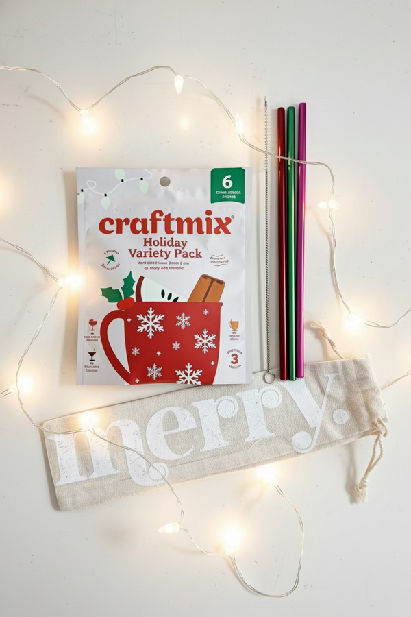 Holiday Craftmix + Straws Gift Set